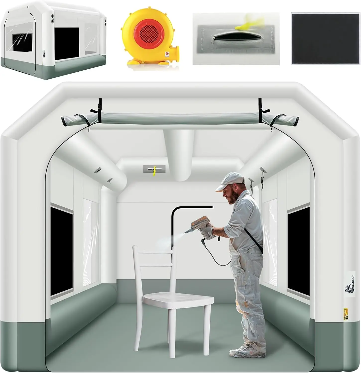 Inflatable Paint Booth - خيمة طلاء قابلة للنفخ مقاس 13×10×8