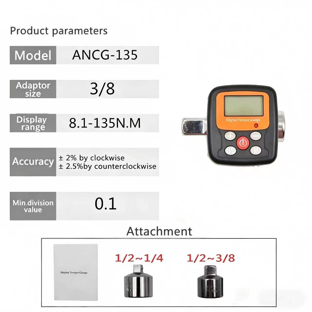1/4 ''3/8'' 1/2 شركة مفتاح الع - مراجعة Torque Wrench Digital وسعره