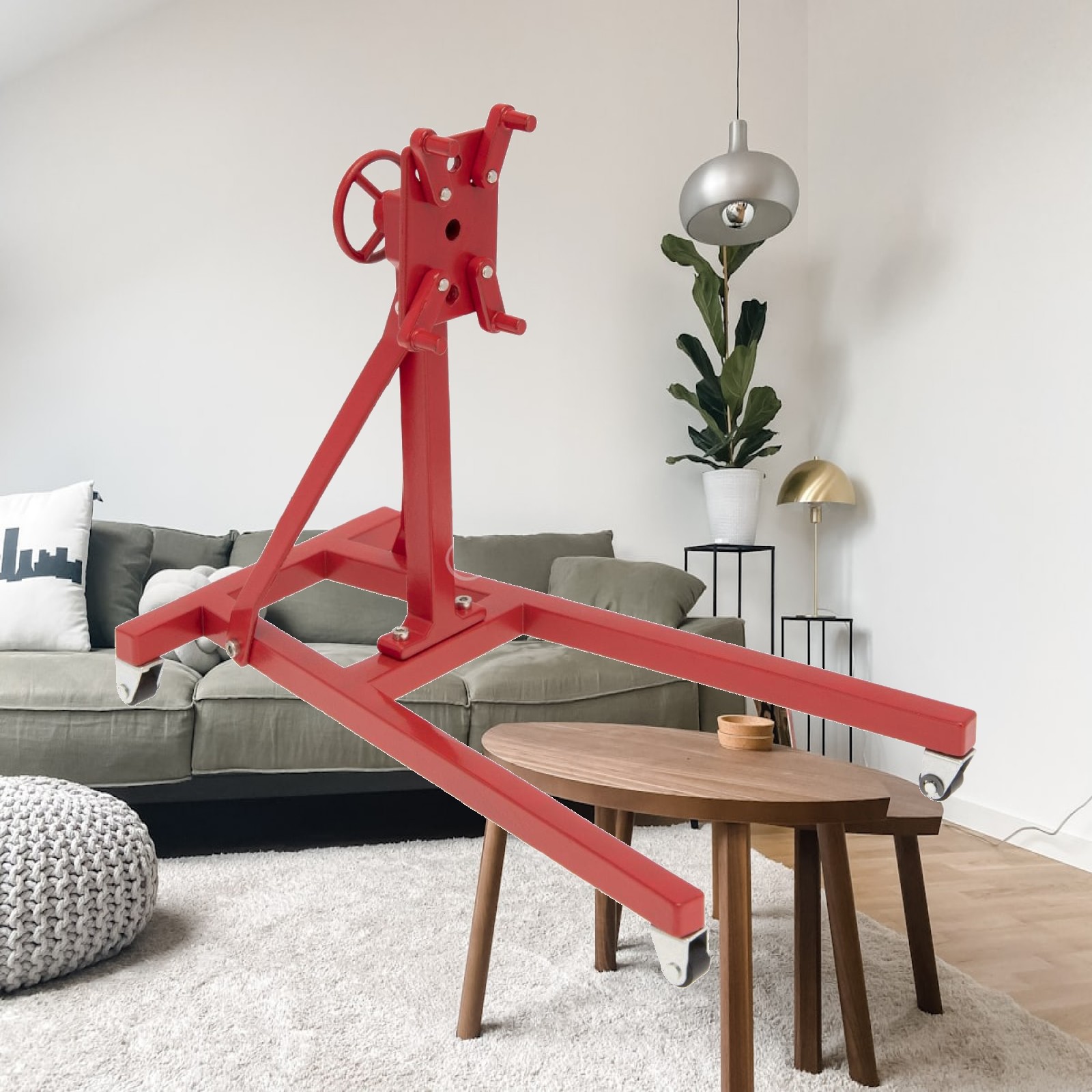 رافعة محرك معدنية واقعية مع سل - مراجعة Engine Hoist Crane وسعره