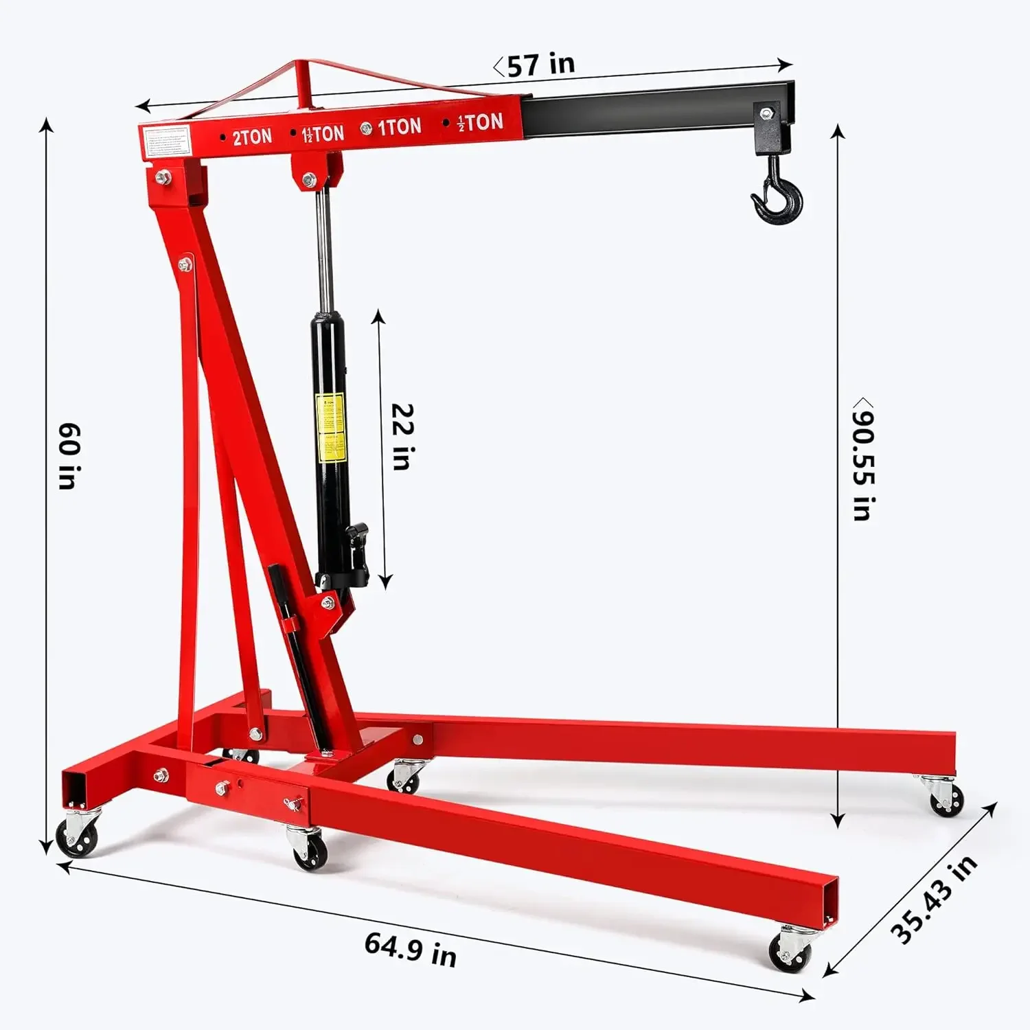 رافعة محركات، حمولة 2 طن (4000 - مراجعة Engine Hoist Crane وسعره