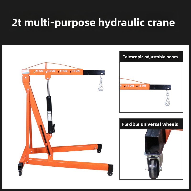 رافعة هيدروليكية يدوية محمولة  - مراجعة Engine Hoist Crane وسعره