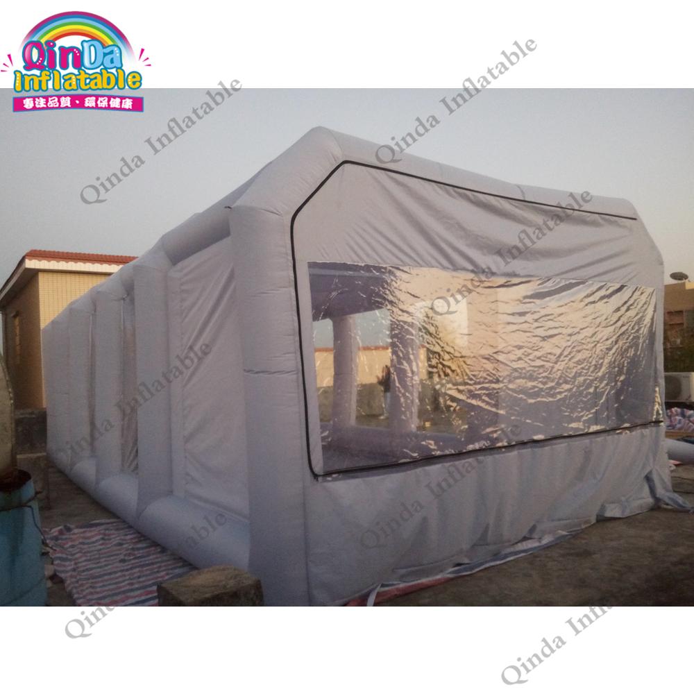 خيمة رش الطلاء المتنقلة الرخيص - مراجعة Inflatable Paint Booth وسعره